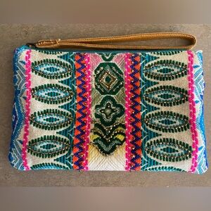 Beaded Wristlet bag
